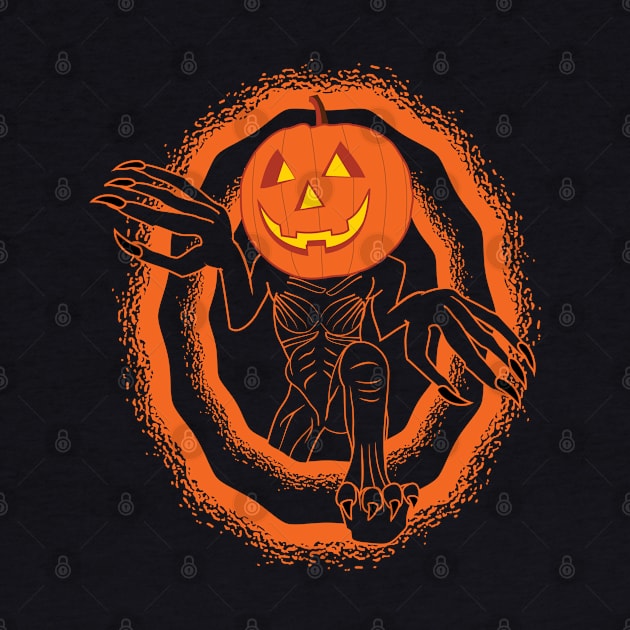 Pumpkin Halloween Monster by atomguy